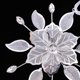 thumbnail image 5 of Adornos colgantes para árbol de Navidad con copos de nieve metálicos de cristal brillante, 5 of 9