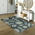 thumbnail image 2 of Maples Rugs Reggie Bohemian Floral Blue Non Slip Indoor Area Rug, 3'4 x 6', 2 of 6
