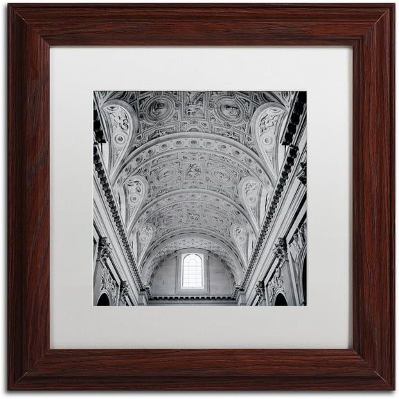 Trademark Fine Art "Paris II" Canvas Art by Alan Blaustein, White Matte, Wood Frame