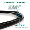 thumbnail image 3 of Geeetech Tough PETG 3D Printer Filaments for All FDM 3D Printers, Black, 3 of 7
