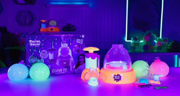 Doctor Squish Squishy Maker Station, Glow It! Neon Edition, Squish Slime Maker
