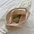 thumbnail image 2 of Bolsa hueco tejido para mujer de hombro de gran capacidad de compras portátiles JShteea Para Estrenar, 2 of 9
