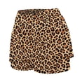 thumbnail image 6 of Skirts for Women Skirt Women's Casual Leopard Print Skirt with Built-In Shorts for Daily Comfort and Spring-Summer Everyday Wear Brown XL, 6 of 6