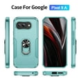 thumbnail image 3 of ChicShell for Google Pixel 9A Case with Ring Holder Stad, Military Grade Shockproof Compatible with Car Mount Rugged Bumper Phone Case Shockproof Protective Back Cover for Women Men, Green, 3 of 10