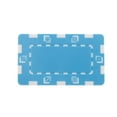 thumbnail image 4 of 10pcs No-par Rectángulo Fichas de póquer Mahjong Juego de cartas Hold'Em Accesorios de póquer Azul claro SM SunniMix Papas fritas, 4 of 7