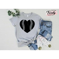 Baseball Heart Shirt, Baseball Mom Gift, Baseball Shirt, Women's Baseball Shirt, Game Day Shirt, Baseball Fan Gift, Baseball Lover Shirt TSHIRT All Size S-5XL