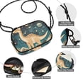 thumbnail image 3 of FORMRS Mini Crossbody Bag for Women Adjustable Shoulder Rope Travel Casual Phone Purse, Dinosaur at Night, 3 of 7