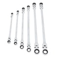 thumbnail image 3 of Juego de 6 llaves de trinquete de cabeza flexible, métricas 8-Llave de trinquete de doble extremo extra larga de acero CRV de 19 mm para reparación, 3 of 14