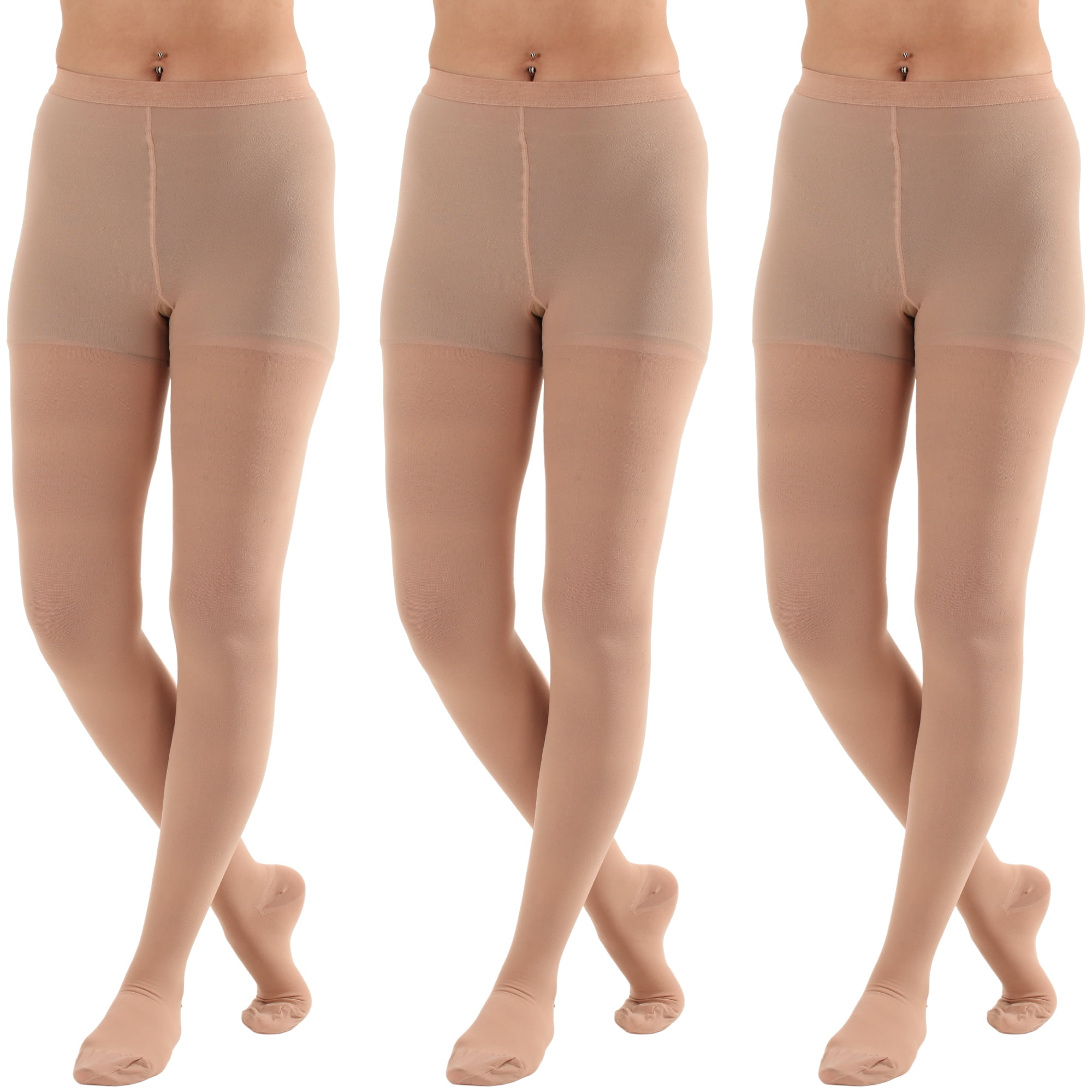 Made in USA - Womens Compression Tights 20-30mmHg for Travel