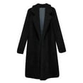 thumbnail image 4 of XEGLSBU Cardigan Sweaters for Women Long Length Ladies Fashion Solid Color Long Sleeve Mid Length Lamb Velvet Coat Wool Coats for Women Women Sweaters Fall Trendy Black Size XL, 4 of 4