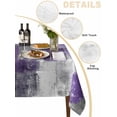 thumbnail image 2 of Purple Grey Table Cloth, Modern Oil Painted Abstract Art Aesthetics Waterproof Tablecloth for Rectangle Tables, Reusable Washable Fabric Table Cover for Restaurant Kitchen Dining Tables 60"x120", 2 of 6