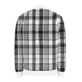 thumbnail image 6 of FDGIU Women's Plaid Flannel Hooded Shacket - Long Sleeve Zipper & Pockets for Casual Outdoor Activities, 6 of 6