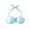 F331 Black, variant on Curuila Swimsuit For Women Push Up Square Neck Solid Color Halter Fashionable Soft Bikini Top For Swimming Black Size 2Xl