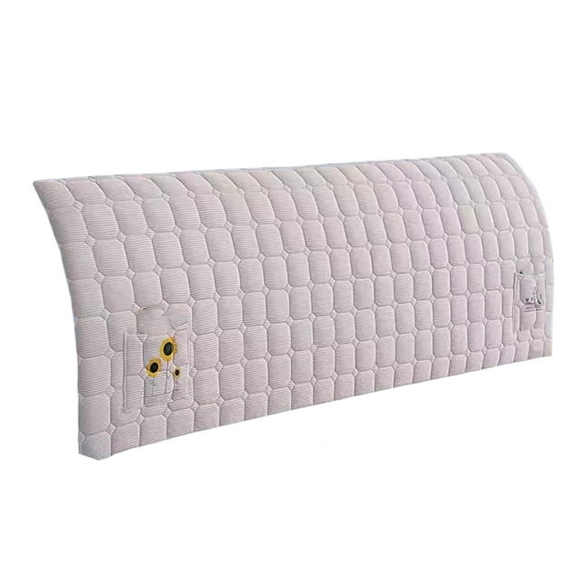 Methold Actualizar cabecera cubierta suave y cómoda fácil de limpiar y mantener cubierta de cama resistente a las arrugas Juegos de cama Beige 180x65cm