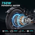thumbnail image 3 of DTTZH Electric Bike for Adults, 750W Rated Motor, 60V/30Ah,100 Miles, 28 MPH, E Mountain Bike, 20" x 4" Fat Tire Ebike, UL2849 Certified, 3 of 8