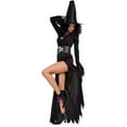 thumbnail image 2 of Womens Black Witch Costume Boots Size 6, 2 of 2