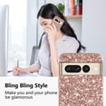 thumbnail image 7 of Compatible with Google Pixel 7 Pro Case Glitter Bling Google Pixel 7 Pro Phone Case for Girls Cute Bumper Shockproof Protective Cases (Rose Gold), 7 of 7