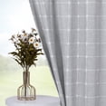thumbnail image 3 of Farmhouse Plaid Curtain Valance, Rod Pocket Thicken Boho Linen Small Valance Curtain, 3 of 9