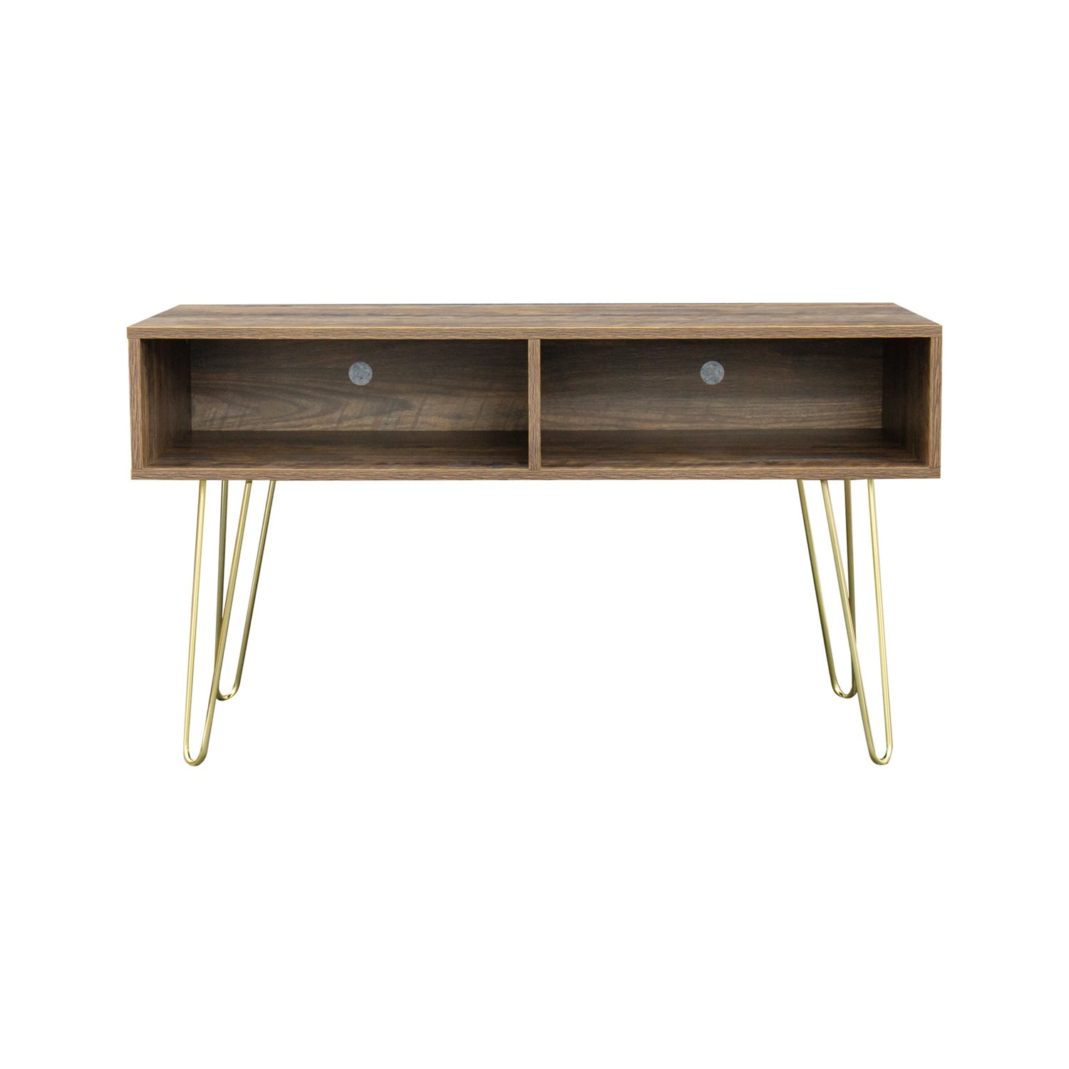 Kadyn Mid Century Modern Corner Tv Stand with Open Shelves, Tv Stand for Living Room, Entertainment Center with Storage, Espresso