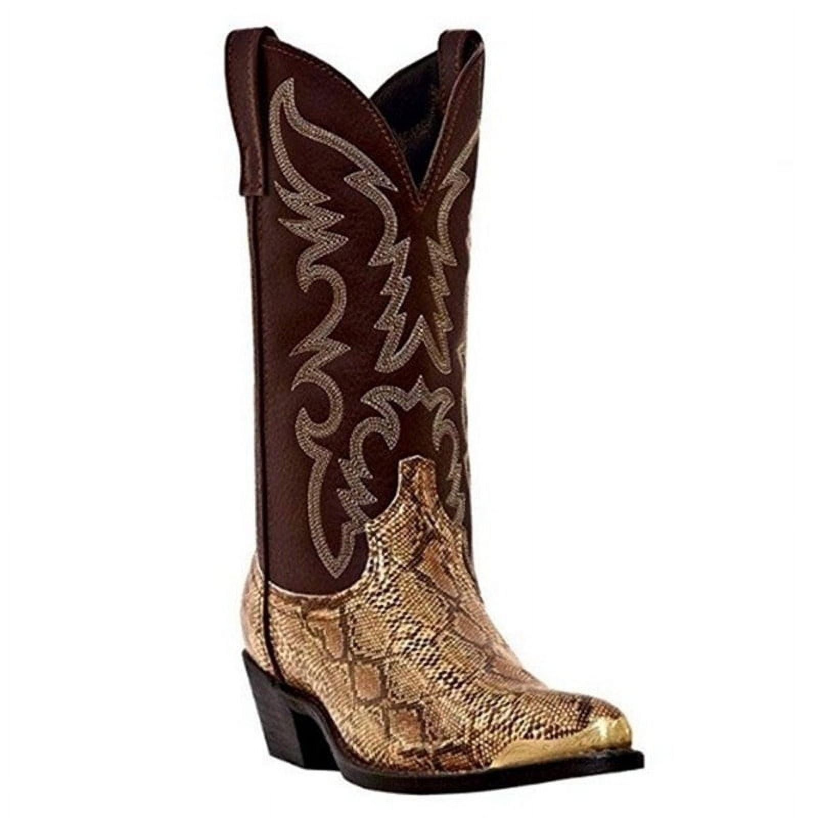Alberto Fellini Snakeskin Style Western Boots Embroidered Pointed Toe Block Heel Amazon.com | G4U-Alberto Fellini Men main image 2