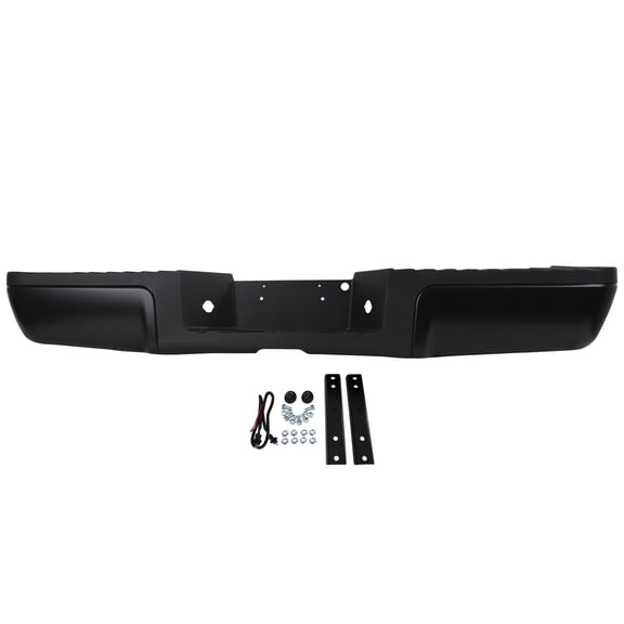 Step Bumper Compatible with FORD F-SERIES SUPER DUTY P/U 2008-2012 ASSEMBLY Black Face/Pad Steel All Cab Types