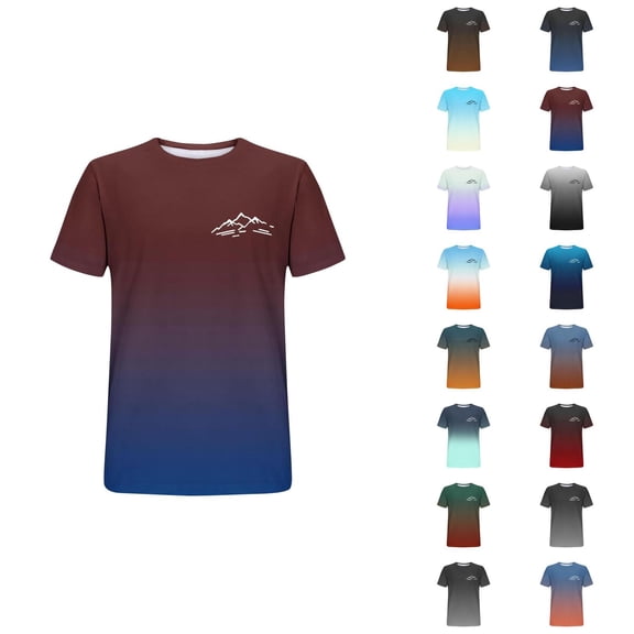 Mountain Graphic Tees for Women 2026 Summer Casual Short Sleeve Crewneck Hiking Camping T Shirts