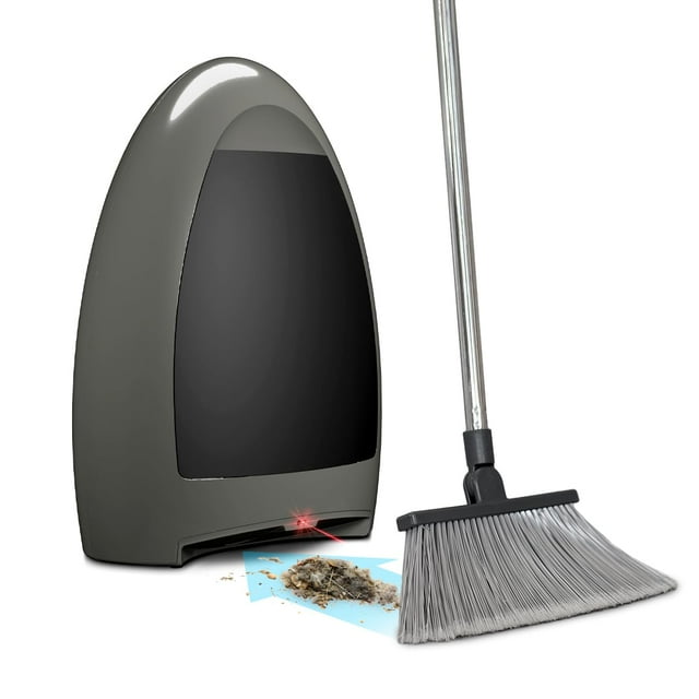 EyeVac Home Touchless Vacuum, Dual High Efficiency Filtration, Corded, Bagless, Automatic Sensors, 1000 Watt (Stone w/Black Canister)