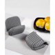 thumbnail image 3 of Mini Silicone Oven Mitt Set, Oven Mitt Insulated, Oven Mitts for Kitchen Cooking and Baking, Protect Fingers (Square-Gray), 3 of 4