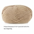 thumbnail image 5 of 1111DIYOO Crochet Yarn Sweater Scarf Gloves Toys Bundle Crafts Gifts Threads Skeins Set Arts 4-Ply for Knitters Beginners Parties 18Khaki, 5 of 5