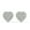 White, variant on Mi Amor Earrings 18K White Gold over 925 Sterling Silver | Everyday Jewelry for Women, Birthday Gift for Her