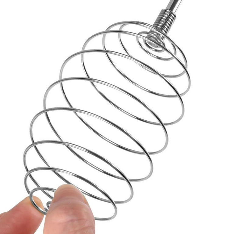 Youkk Inoxydable Steal Spring Egg Fouet Handheld Bobine Egg Beater Elastic  Spiral Cooking Tool 