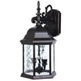 thumbnail image 3 of Hampton Bay 9.5" 2 Light Oil Rubbed Bronze Outdoor Lantern Fixed FlameTip, 3 of 6