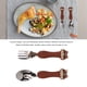 thumbnail image 4 of Juego de Utensilios para Niños Pequeños Tenedor de Cuchara de 6 Piezas Tenedores de Cucharas de Entrenamiento de Alimentación de Acero Inoxidable con Estuche de ViajeLindo de ANGGREK Otros, 4 of 8
