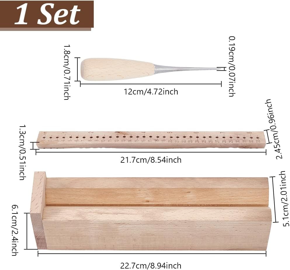 Signature Punching Tool for Bookbinding Bookbinding Punching Cradle with Wooden Piercing Guide Book Binding Tools Set for DIY Crafts Multi-color