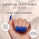 thumbnail image 2 of Set de uñas Glamnetic azul cobalto Short Almond 30 de Press On Nails, 2 of 6