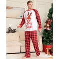thumbnail image 2 of Xmas 2023 Family Look Cute Moose Pattern Parent-child Matching Clothes Baby Dof Rompers Christmas Pajamas Set Soft Sleepwear Pjs, 2 of 3