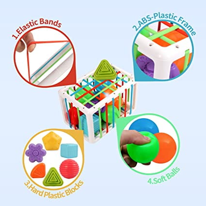 Smart Kids Formes et couleurs 21pcs Jouet de tri d'apprentissage +