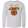 thumbnail image 3 of Inktastic Rudolph the Red Nose Reindeer Long Sleeve Youth T-Shirt, 3 of 5