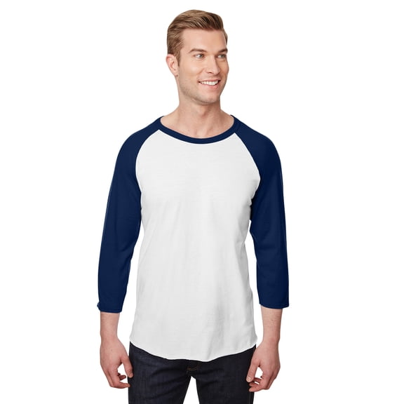 Jerzees Adult 5.2 oz., Premium Blend Ring-Spun Raglan Baseball T-Shirt - 560RR