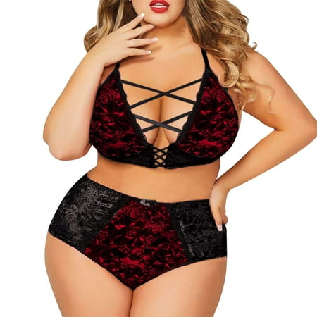 

Dtydtpe lingerie for women Women Lace Lingerie Sleepwear Suit Sleepwear Lace Underwear B