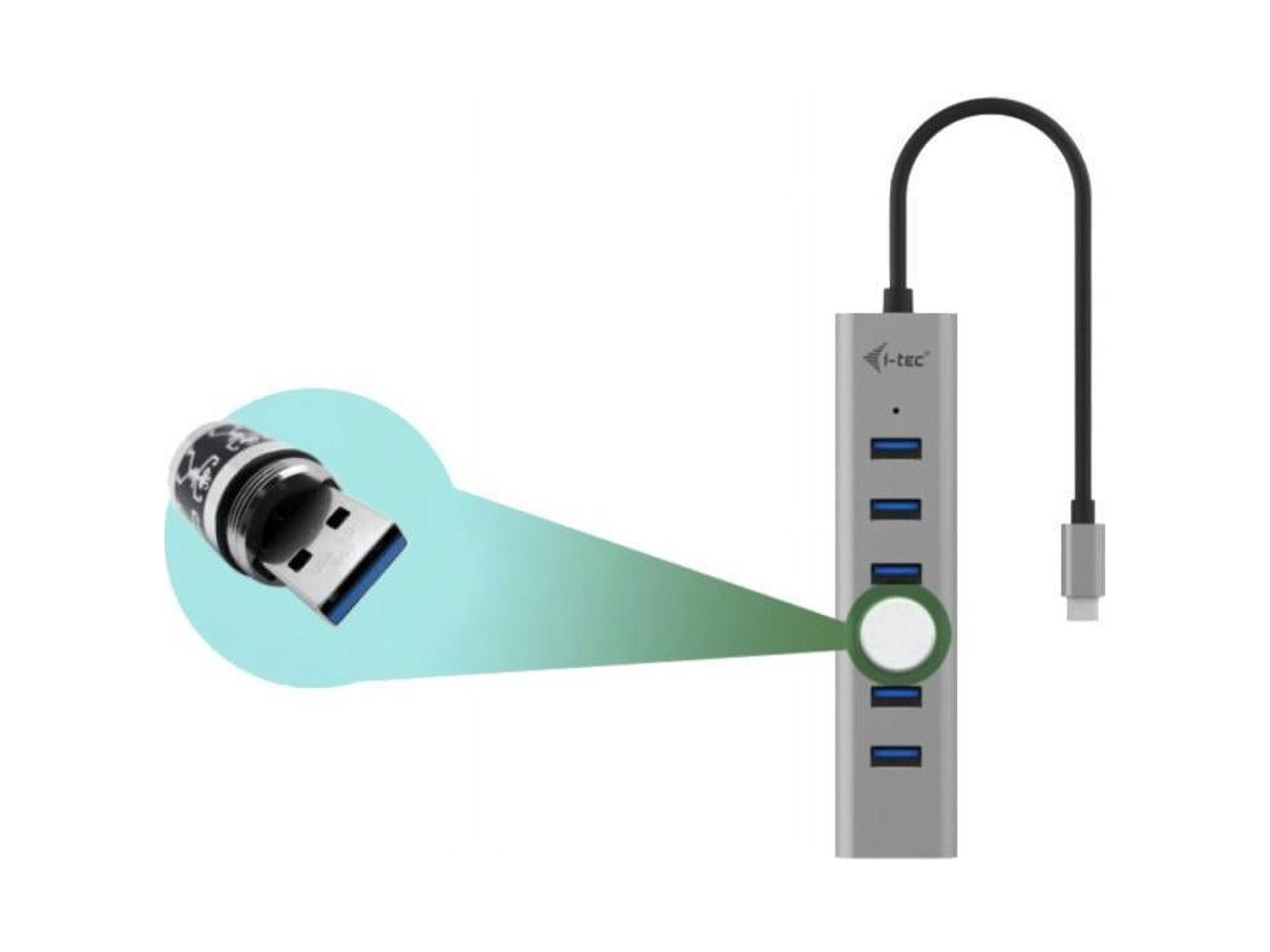 i-tec USB-C Charging Metal HUB 7 Port - USB 3.2 (Gen 1) Type C - Portable - 7 USB Port(s) - Windows, iPadOS, Linux, Mac, Android, ChromeOS