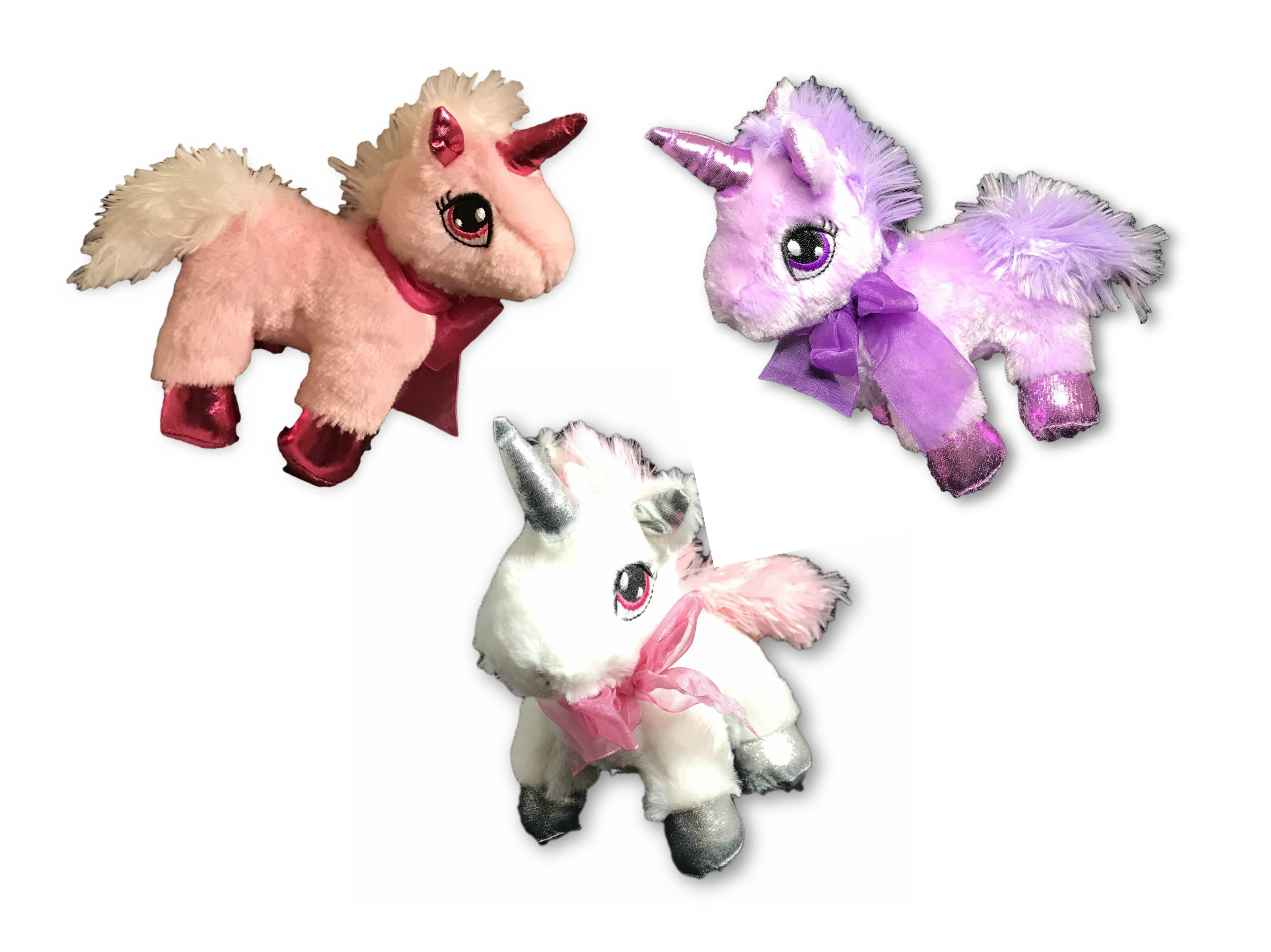 DanDee Posh White Unicorn Plush Toy 