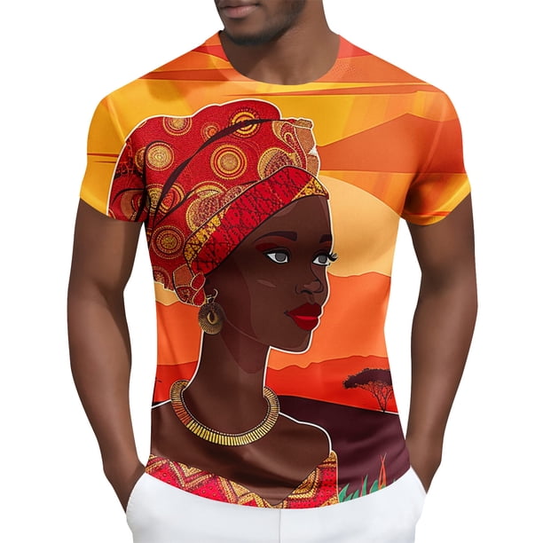 Tops para hombre, blusas y camisas de manga corta con cuello redondo para hombre Camisa de manga corta estampada para hombre Top/camisa de manga corta con cuello redondo Tops para hombre