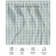 thumbnail image 5 of Blue Green Wrap Around Bed Skirts for Queen Bed 16" Drop,Bed Skirt with Adjustable Elastic Belt Dust Ruffle Bed Valance for Bedroom Hotel Grid Checkered Plaid Gingham Lattice Trellis Bed Frame Cover, 5 of 7