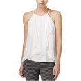 thumbnail image 1 of bar III Blusa de punto drapeado para mujer, blanca, pequeña bar III Tejer, 1 of 2