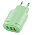 thumbnail image 1 of Tête de Charge USB 3 Ports Couleur Macaron Tête de Charge Portable USB, 1 of 5