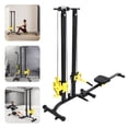 thumbnail image 3 of Black Multifunctional Power Rack - 220lbs Capacity Home Gym Stand w/1.85" Thick PU Cushion for Strength Training, 3 of 18