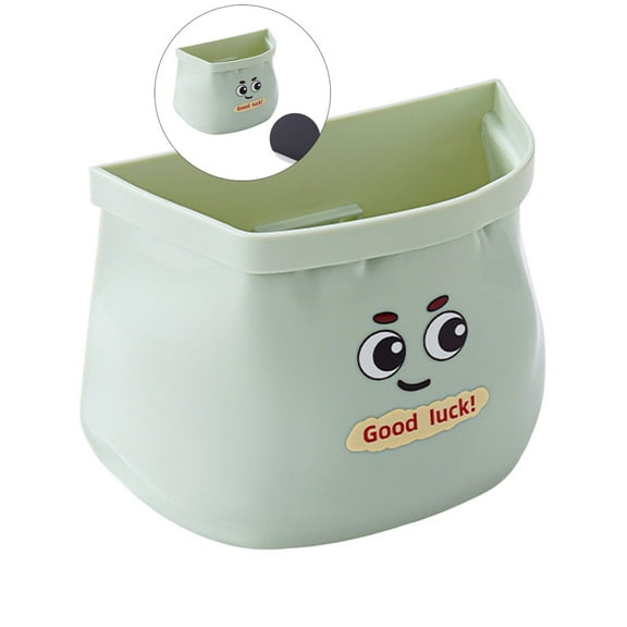 WNFJR Magnetic Wall-Mounted Storage Box - No Drill, Adhesive Pad, Large Capacity Organizer for Bathroom, Bedside, Kitchen(Green)