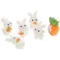 thumbnail image 4 of 6pcs Figurines de Lapin Miniature Résine Mini Lapin Micro Paysage Ornement, 4 of 7