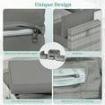thumbnail image 5 of Snubbull Patio Furniture Cushions, Replacement Outdoor Cushions for 4-Seat Sectional Sofa,Waterproof & Zipped, Light Gray, 5 of 6